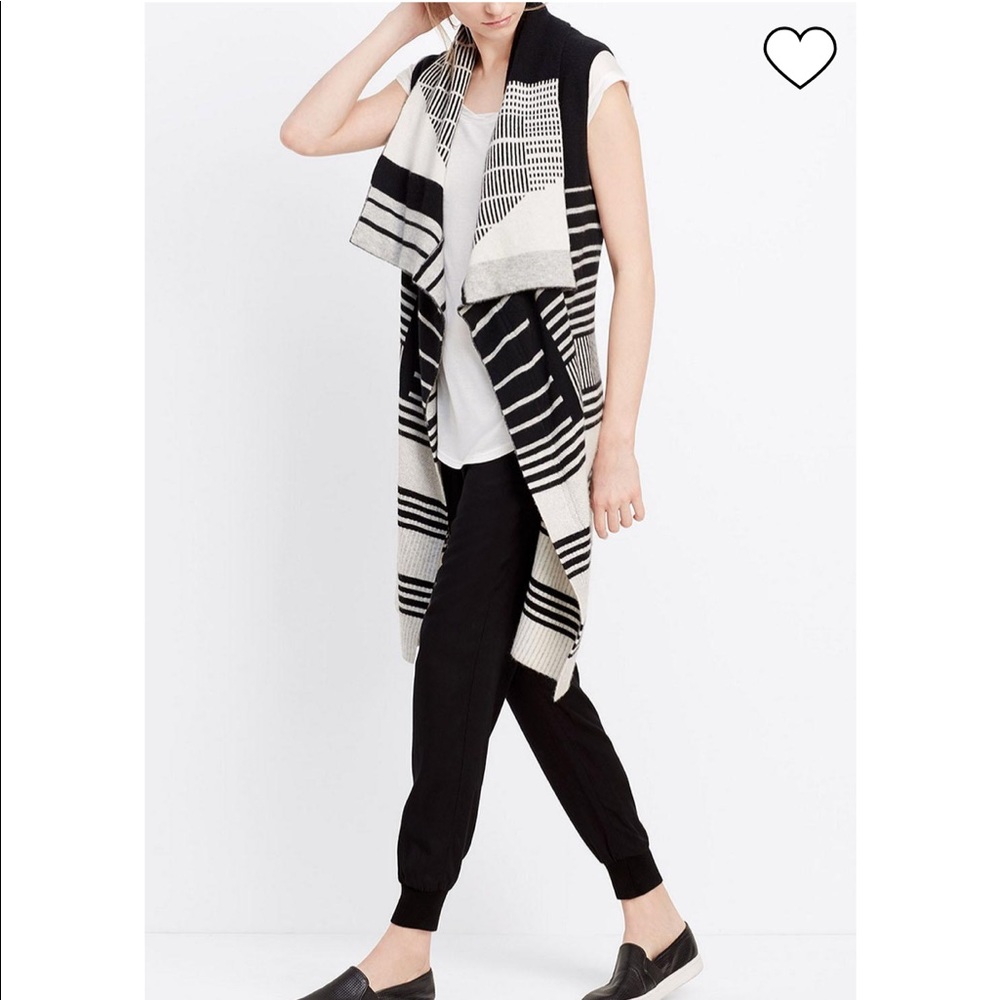 Vince Striped Sweater Vest